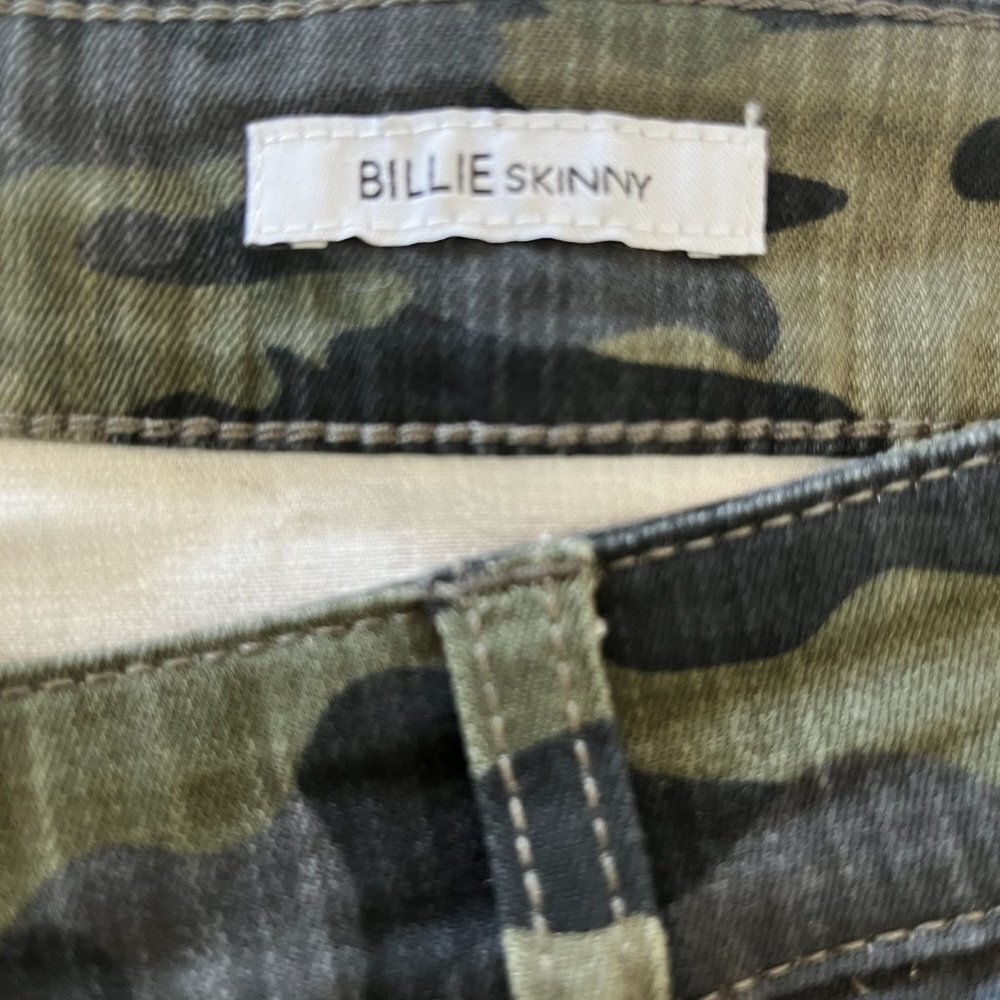 Black Daisy Billie Jeans Womens 15 Camo Skinny Mid-Rise Green‎ Camouflage NWT - Picture 9 of 10
